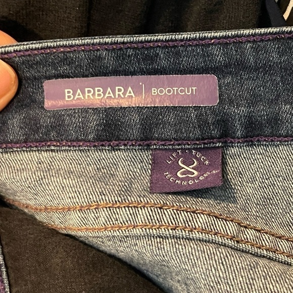 NYDJ Barbara Bootcut High Rise Blue Jeans Zipper Fly Size 8 - Picture 10 of 11